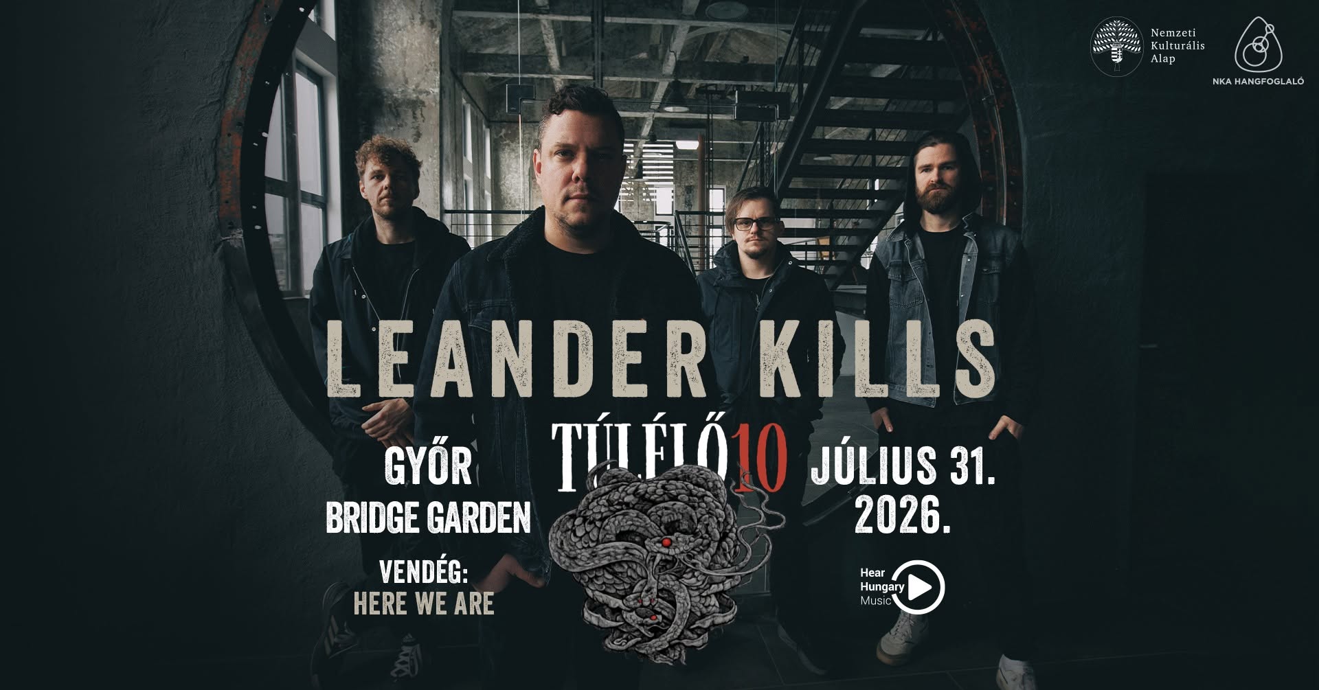 Leander Kills - Győr / Bridge Garden - vendég: Here We Are