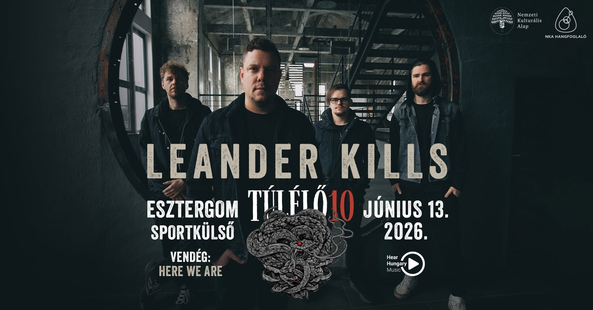 Leander Kills - Esztergom / Sportkülső - vendég: Here We Are